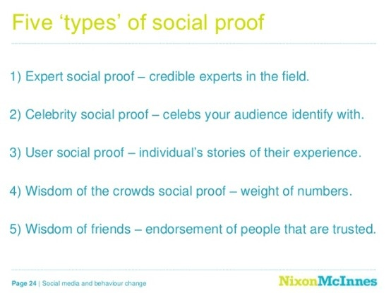 types of social proof