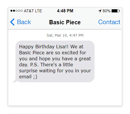 sms marketing birthday