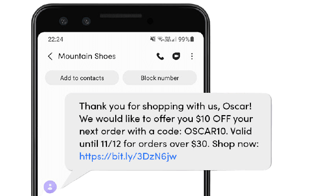 post-purchase-sms-thank-you